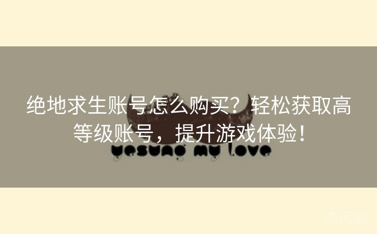 绝地求生账号怎么购买？轻松获取高级别账号，提升游戏体验！  第2张