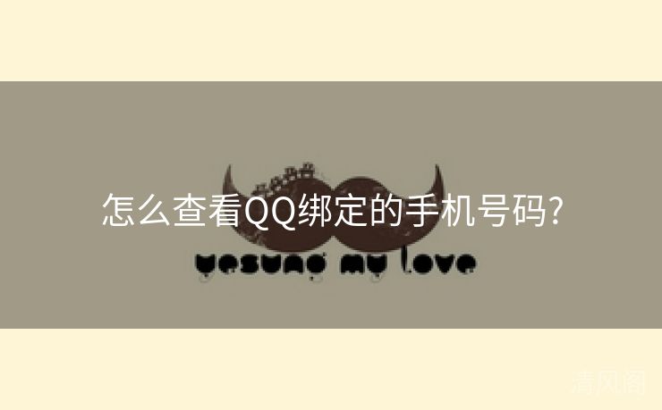 怎么查看QQ绑定手机号码?  第1张