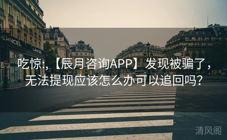 吃惊:,【辰月咨询APP】发现被骗,无法提现应该怎么办可以追回吗? 第2张