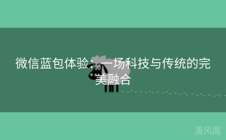 微信蓝包体验：一场科技与传统完美融合  第2张