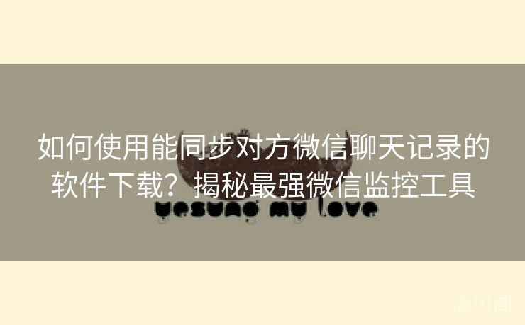 如何运用能同步对方微信聊天记录应用下载?揭秘最大层次微信监控工具  第2张