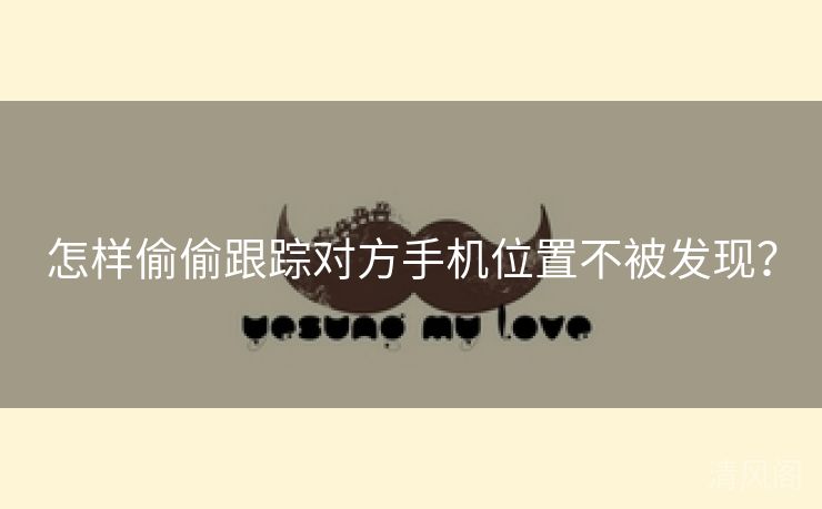 怎样偷偷跟踪对方手机位置不被发现?  第1张