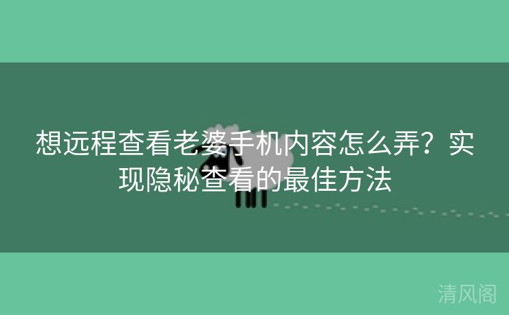 想远程查看老婆手机内容怎么弄?实行隐秘查看最优方法  第3张