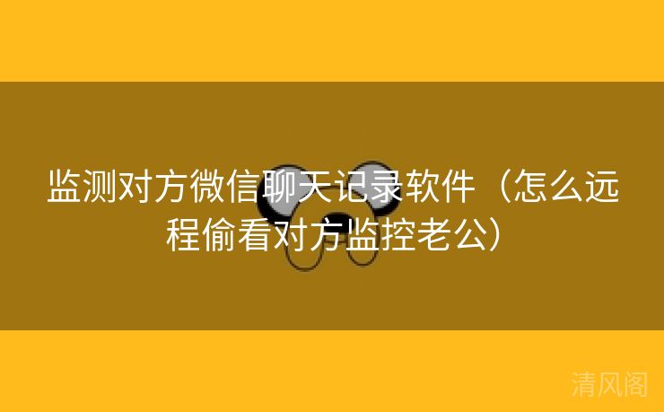 监测对方微信聊天记录应用〔怎么远程偷看对方监控老公〕 第2张