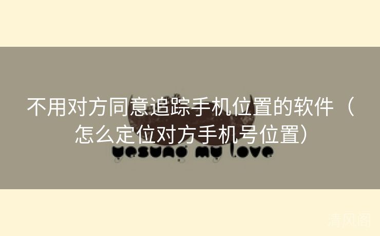 不用对方同意追踪手机位置应用〔怎么定位对方手机号位置〕 第1张