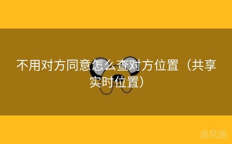 不用对方同意怎么查对方位置〔共享实时位置〕 第3张